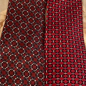 Gentry House Neck Ties (2) Red patterns